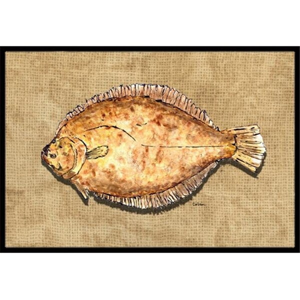 Carolines Treasures Carolines Treasures 8821JMAT 24 x 36 In. Flounder Indoor or Outdoor Mat - 8821JMAT