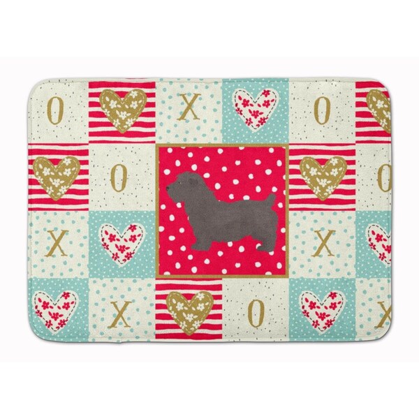 Carolines Treasures 19 x 27 in. Glen of Imal No.1 Love Machine Washable Memory Foam Mat - CK5839RUG