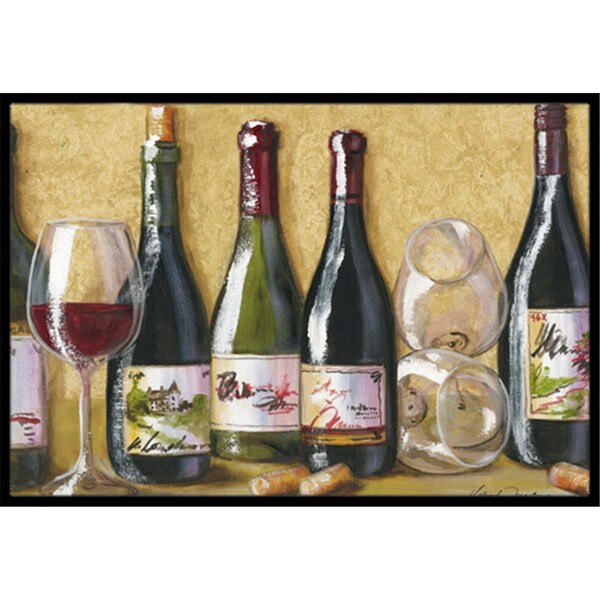 Carolines Treasures Wine Du Vin by Malenda Trick Indoor or Outdoor Mat- 18 x 27 - TMTR0271MAT