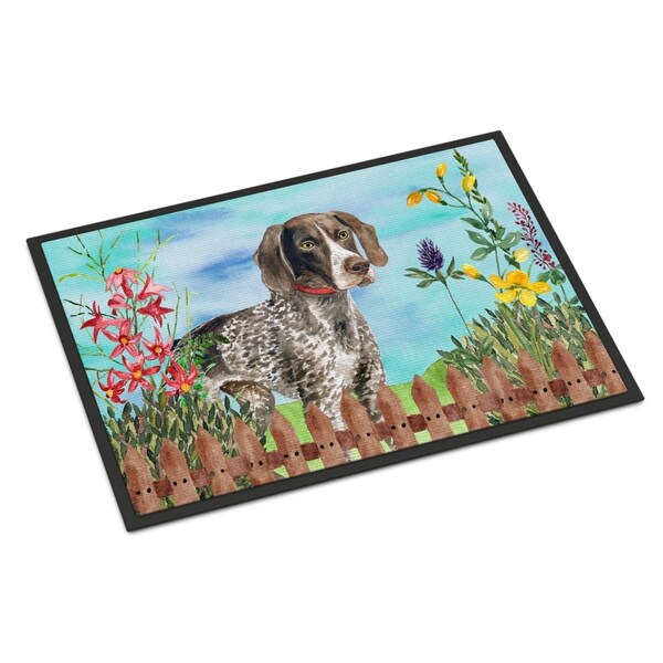 Carolines Treasures German Shorthaired Pointer Spring Indoor or Outdoor Mat - 24 x 36 in. - CK1203JMAT