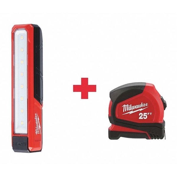 Milwaukee Tool Led Rechargeable Temporary Job Site Light kit 445lm - 2112-21, 48-22-6625