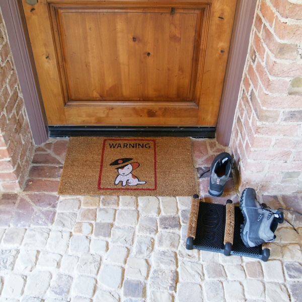 Rubber-Cal "Dog Lovers Doormat Kit" - 2 Coir Doggie Doormats & 1 Boot Scraper - 10-108-006