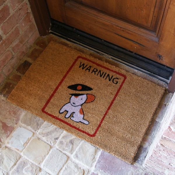 Rubber-Cal "Dog Lovers Doormat Kit" - 2 Coir Doggie Doormats & 1 Boot Scraper - 10-108-006