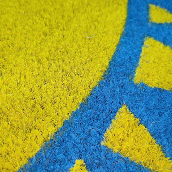First Concept First Concept 18 in. W X 30 in. L Multi-Color Hello Sunshine Coir Door Mat - FC-72020