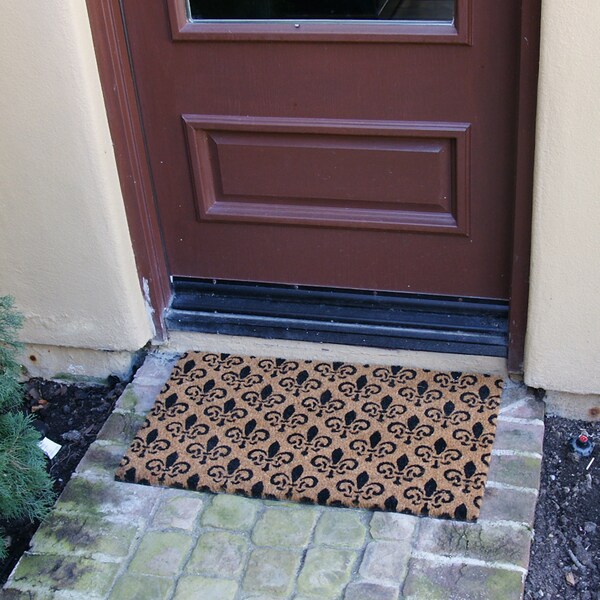 Rubber-Cal "Coir Entry Door Mats" - 2 Coir Door Mats - 18" x 30" - 10-108-020