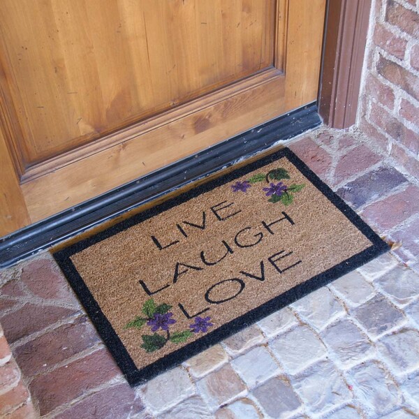 Rubber-Cal "Coir Entry Door Mats" - 2 Coir Door Mats - 18" x 30" - 10-108-020