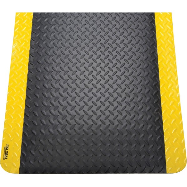 Global Industrial Antifatigue Mat, 6 in L x 4 in W, 15/16 Thickness, Black - 800323