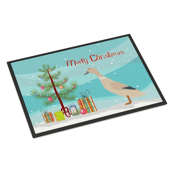 Carolines Treasures West Harlequin Duck Christmas Indoor or Outdoor Mat, 24 x 36 in. - BB9225JMAT