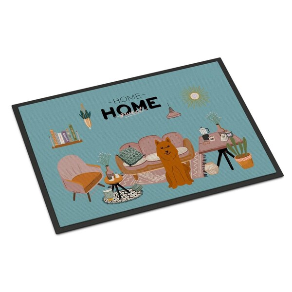 Carolines Treasures 24 x 36 in. Karelian Bear Dog Sweet Home Indoor or Outdoor Mat - CK7867JMAT