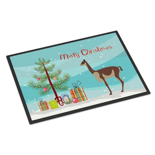 Carolines Treasures Vicugna or Vicuna Christmas Indoor or Outdoor Mat, 24 x 36 in. - BB9284JMAT