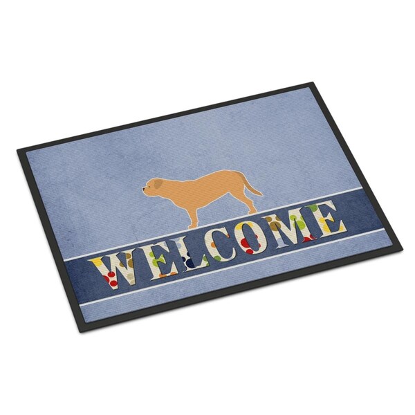 Carolines Treasures 24 x 36 in. Dogue de Bordeaux Welcome Indoor or Outdoor Mat - BB5574JMAT