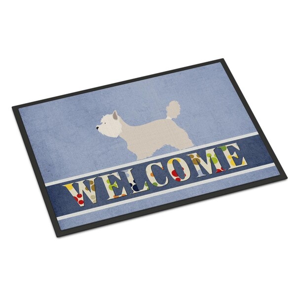 Carolines Treasures Westie Welcome Indoor or Outdoor Mat - 18 x 27 in. - BB8318MAT