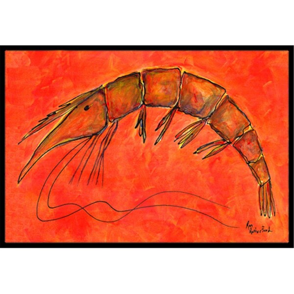 Carolines Treasures 24 x 36 in. Shrimp Indoor Or Outdoor Doormat - RDR2012JMAT
