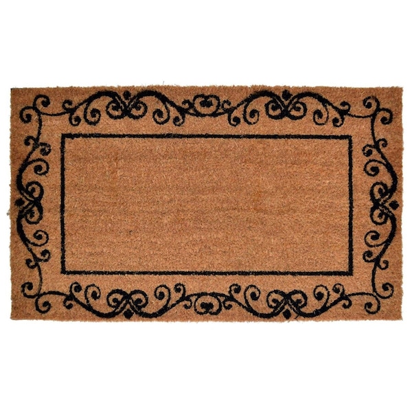 Imports Decor Imports Decor  PVC Backed Coir Doormat - Decorative Border - 557PVC