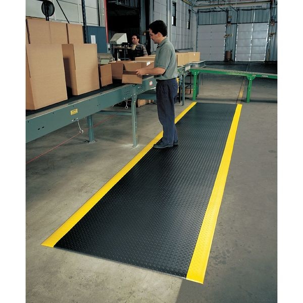Notrax Antifatigue Mat, 60 ft. L x 3 ft. W, 1/2" Thickness, Closed Cell PVC Foam, Diamond Plate - 419R0036BY