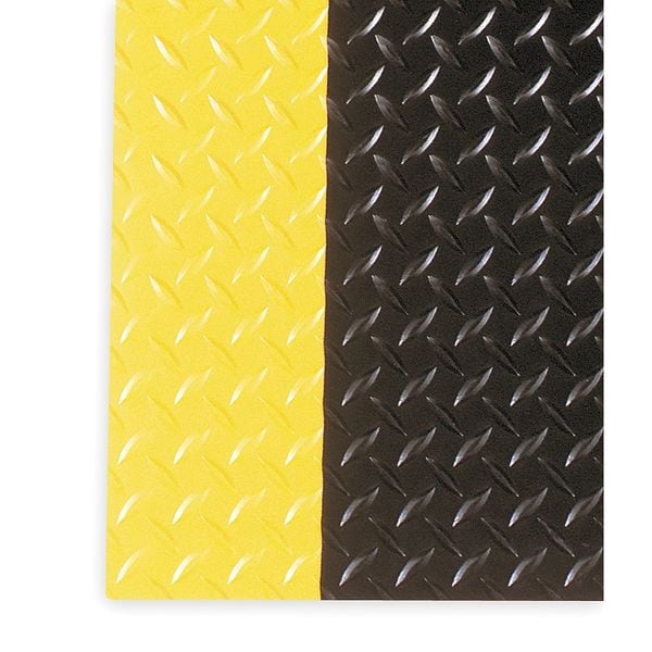 Notrax Black Switchboard Mat, 1/4 in Thick, Vinyl - 831S0035BY