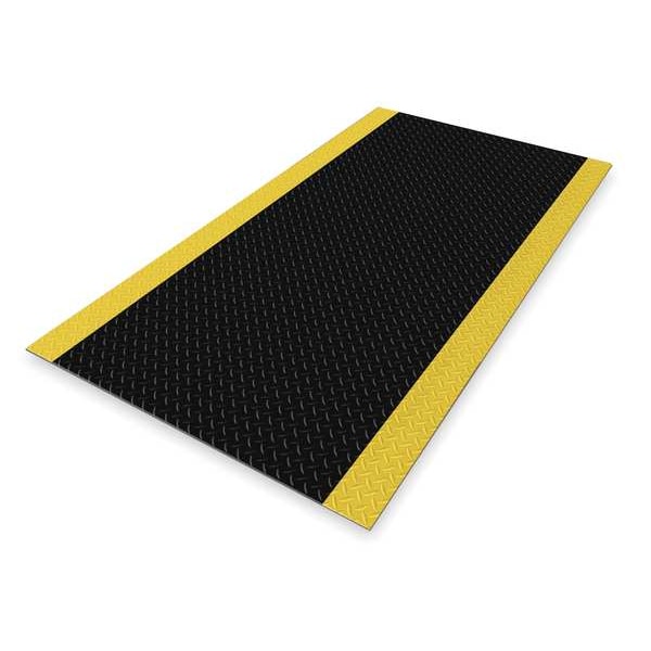 Notrax Black Switchboard Mat, 1/4 in Thick, Vinyl - 831S0035BY