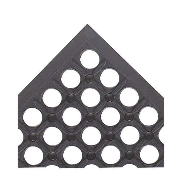 Notrax Antifatigue Mat, 10 ft L x 3 ft W, 1/2 in Thickness, Rubber, Mini-Diamond Studded Top, Black - 619S0310BL