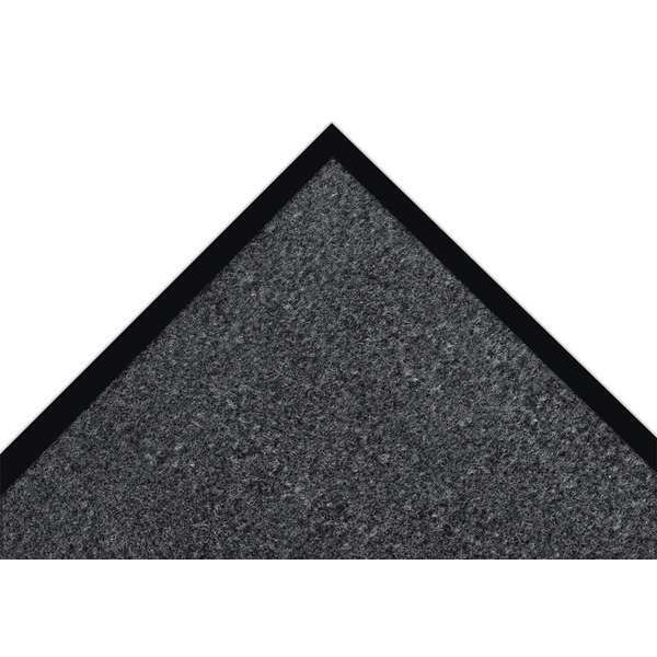 Notrax Entrance Mat, Polypropylene, 5/16 in Thick, Charcoal, 4 ft W x 6 ft L - 130S0046CH