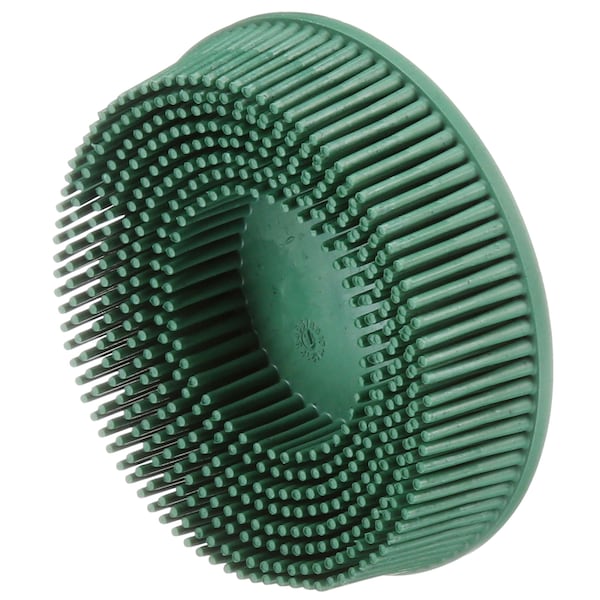 Scotch-Brite Roloc Bristle Disc, RD-ZB, 07526, 50, TR, Green, 76 mm, DSI Insert, 840PK - 7100138305