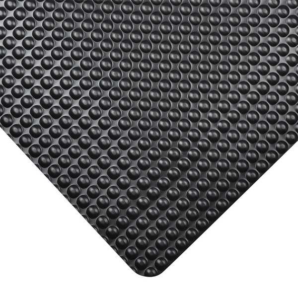 Notrax Antifatigue Mat, 5 ft. L x 3 ft. W, 3/4" Thickness, Vinyl, Bubble, Black - 782S0035BL
