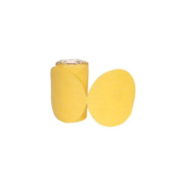 Saint-Gobain Abrasives Norton 66261149825 Paper PSA Disc Roll 5" Dia. P220 Grit Aluminum Oxide 100 Disc Per Roll - 66261149825