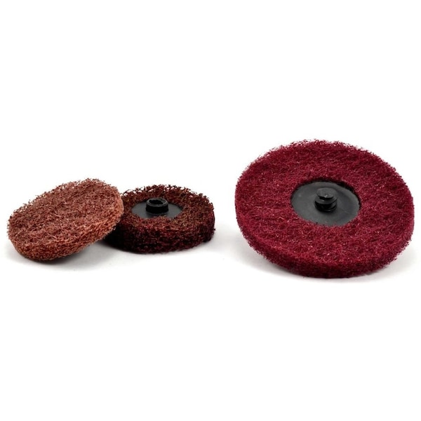 Superior Abrasives Superior Abrasives S Cond HS QC Satin Disc Type R 2" Aluminum Oxide Medium - 38857