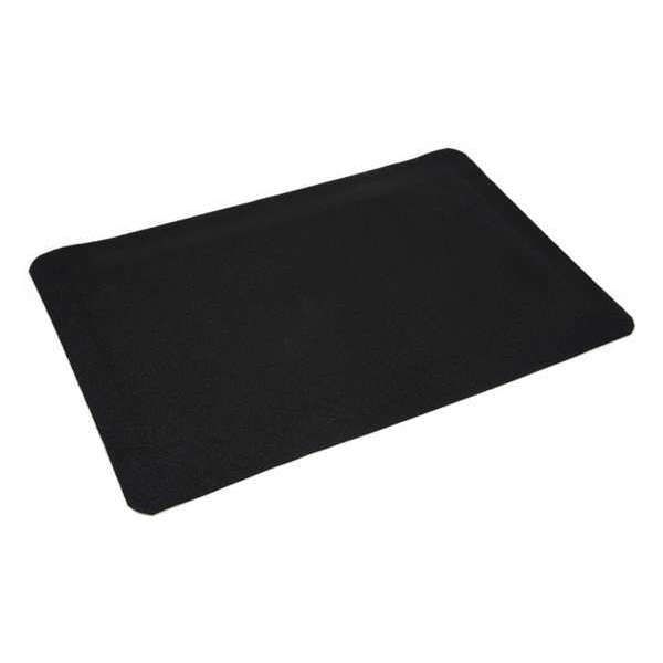 Wearwell Antifatigue Mat, 10 ft. L x 3 ft. W, 9/16" Thickness, Rubber, Weldsafe Ultrasoft, Black - 447
