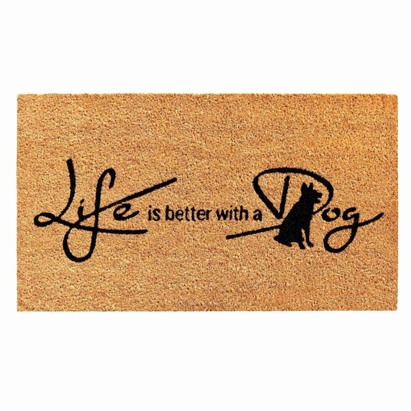 Calloway Mills Entrance Mat, Coir, Natural, Black - 104881729