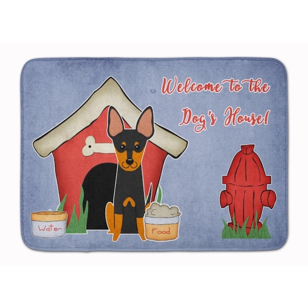 Carolines Treasures Dog House English Toy Terrier Machine Washable Memory Foam Mat - BB2863RUG