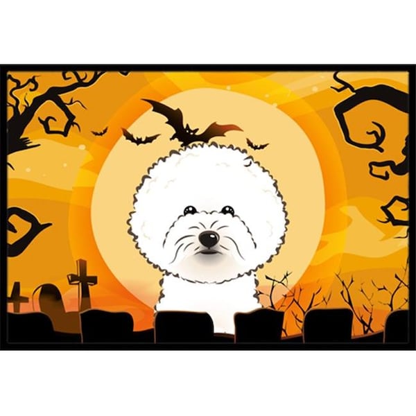 Carolines Treasures Carolines Treasures BB1775JMAT Halloween Bichon Frise Indoor & Outdoor Mat; 24 x 36 in. - BB1775JMAT