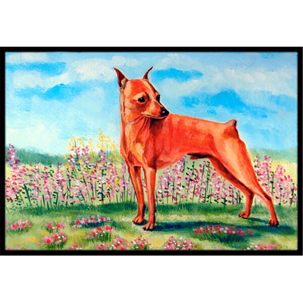 Carolines Treasures 18 x 27 in. Min Pin Indoor Outdoor Mat - 7516MAT