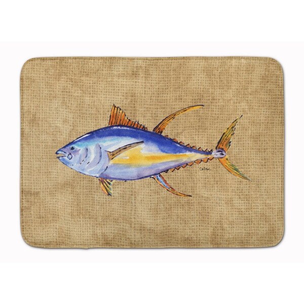Carolines Treasures Tuna Fish Machine Washable Memory Foam Mat - 8817RUG