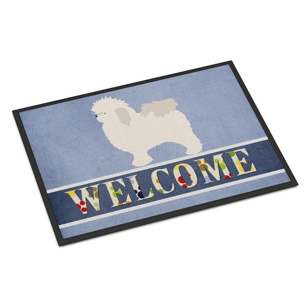 Carolines Treasures Bolognese Welcome Indoor or Outdoor Mat - 24 x 36 in. - BB8309JMAT