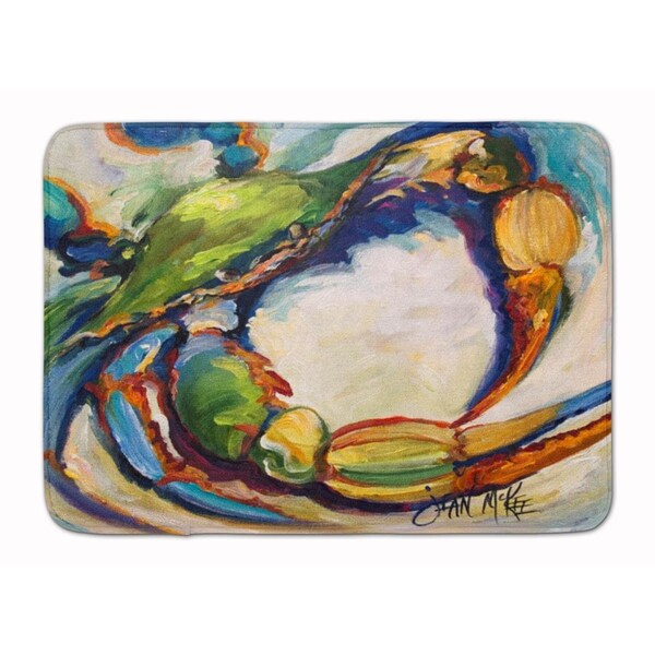 Carolines Treasures Blue Crab Machine Washable Memory Foam Mat - JMK1091RUG
