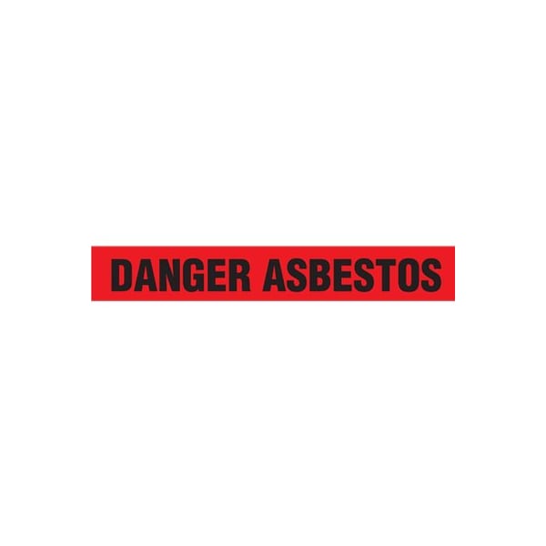 Harris Industries RED ASBESTOS BARRIER TAPE 3" X 1000', 1 ROLL - BT5060