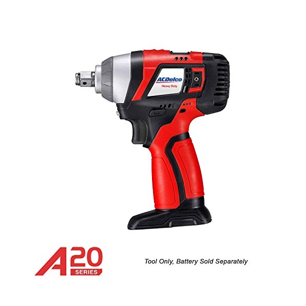 Acdelco A20 20V BRUSHLESS 1/2" Impact Wrench 320 ft-lbs, Tool Only - ARI20156T