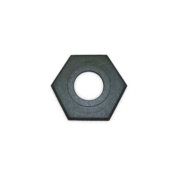 Cortina Safety Products Rubber, 3 in Height, 15 in Length, Black - 03-752-10#