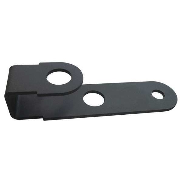 Zoro Select Mounting Bracket, Steel, 1 1/2 in Height, 1 1/3 in Length, 0.5 lb, Black - 22NY05