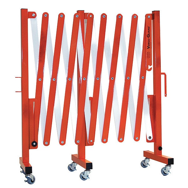 Versa-Guard Portable Expandable Safety Barricades, Orange/White - VG-3015-C