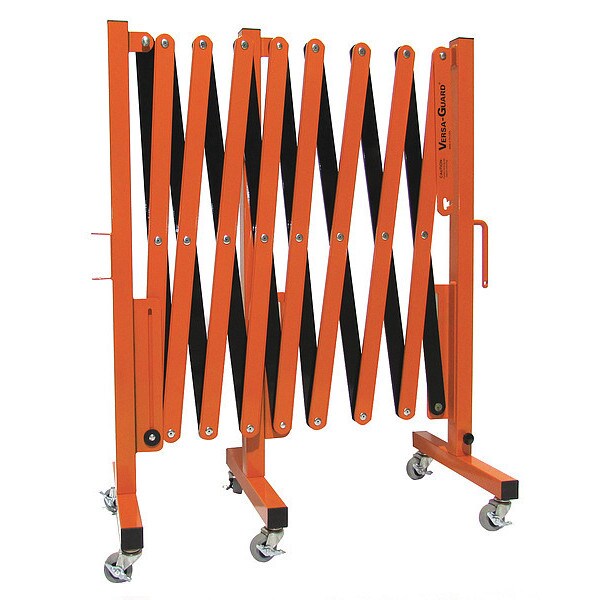 Versa-Guard Portable Expandable Safety Barricades, Orange/Black - VG-2015-C