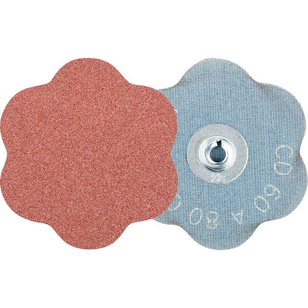 Pferd COMBIDISC CONTOUR Abrasive Disc, 2-3/8'' Dia, Type CD, 80 Grit, Aluminum oxide - 42118