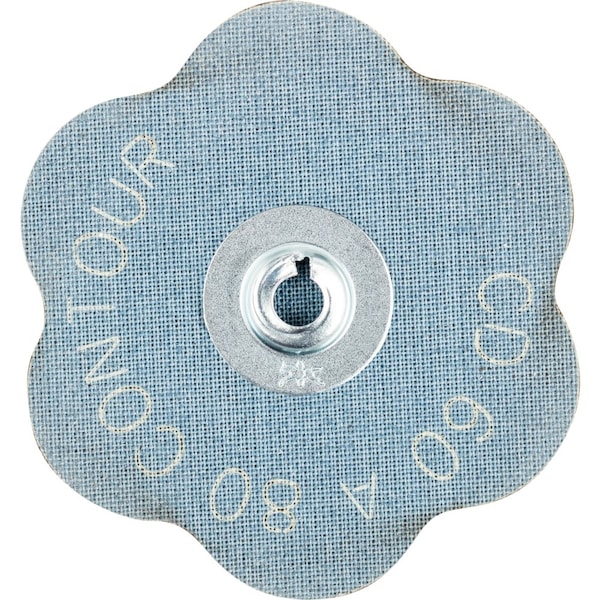 Pferd COMBIDISC CONTOUR Abrasive Disc, 2-3/8'' Dia, Type CD, 80 Grit, Aluminum oxide - 42118