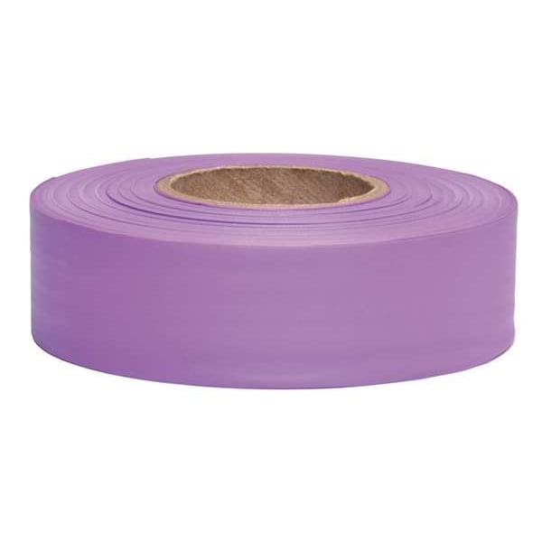Zoro Select Flagging Tape, No Legend, Purple, 1 3/16 in Wide x 300 ft Length, Vinyl, 2.5 mil - TFPP-200