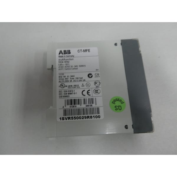 MULTIFUNCIÓN RELÉ DE RETARDO DE TIEMPO 24-240V-AC 24-240V-DC - CT-MFE 1SVR550029R8100
