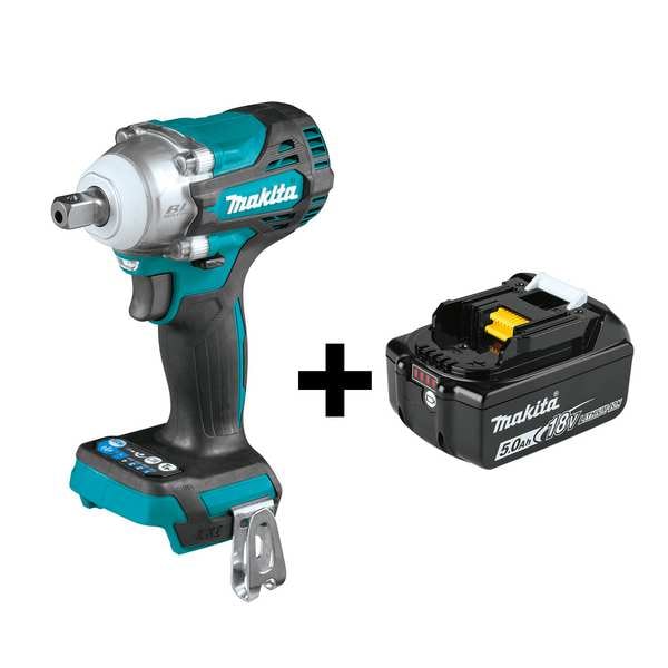 Makita Impact Wrench, 18V DC, Brushless Motor - XWT15Z/BL1850B