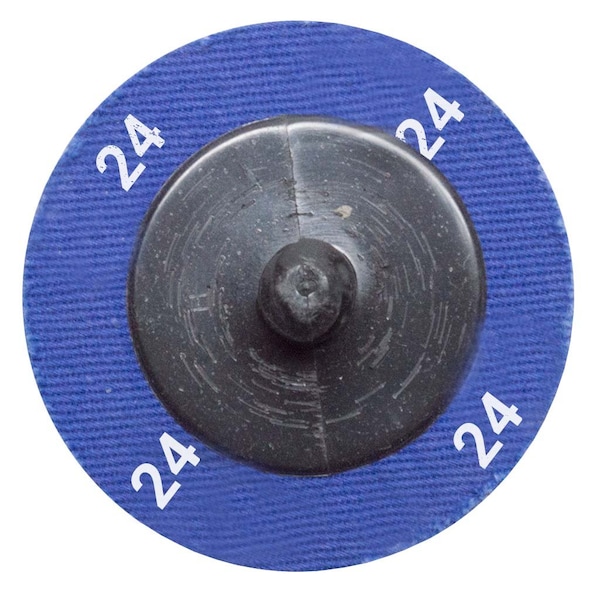 Continental Abrasives 2" 24 Grit Zirconia Cloth Reinforced Quick Change Style Disc - Q-Z2024