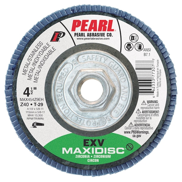 Pearl EXV ZC Maxidisc 4-1/2 x 5/8-11  Z40 T-29 - MAX454Z9EH