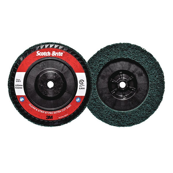 Scotch-Brite 7" dia. Type 27 100 grit Extra Coarse Aluminum Oxide Quick Change Disc - 7100175493