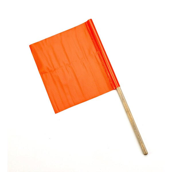 Mutual Industries Orange Safety Flags, 18X18X27In, 10C - 14994-27-18